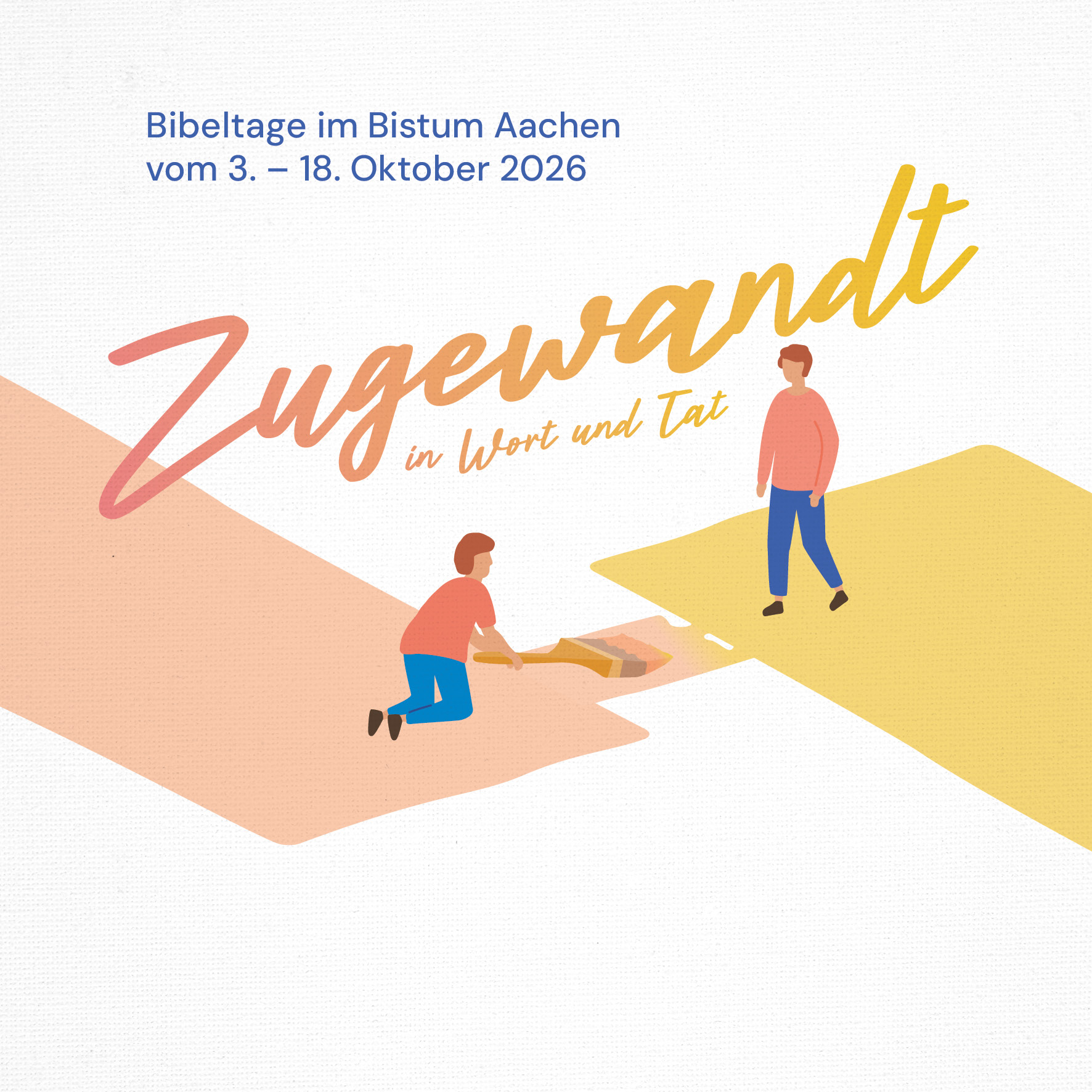 Kampagnenmotiv der Bibeltage im Bistum Aachen 2026