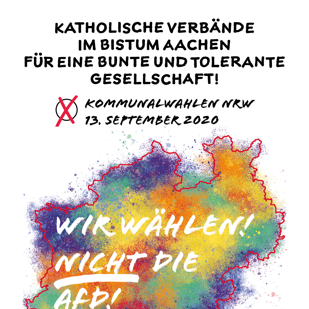 Plakat Kommunalwahl 2020 Verbänderat